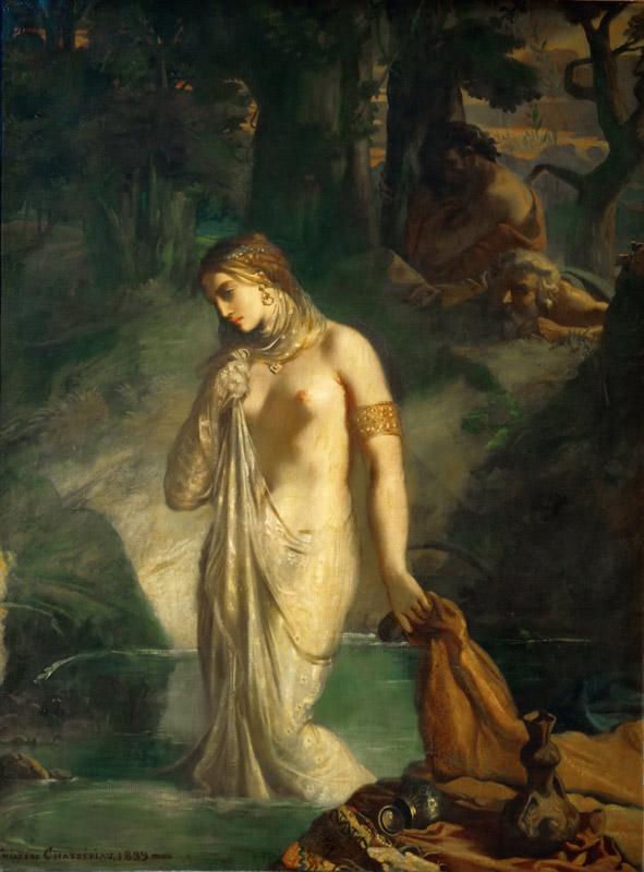 Theodore Chasseriau -- Suzanna in her Bath