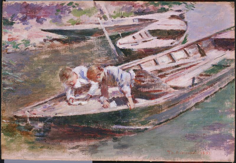 Theodore Robinson (1852-1896)-Two in a Boat