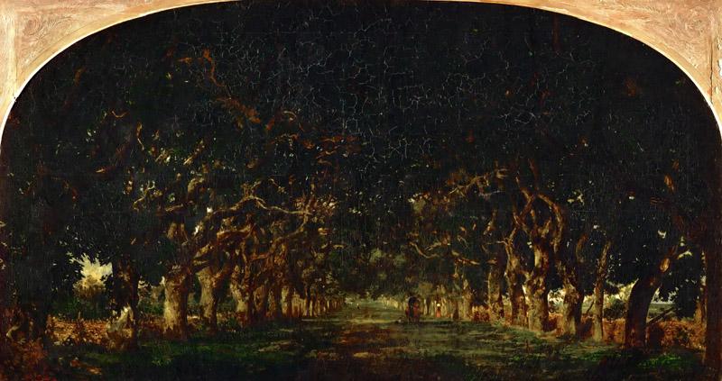 Theodore Rousseau (1812-1867) -Avenue of Chestnut Trees