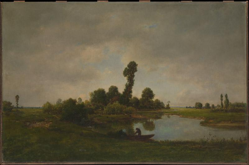 Theodore Rousseau--A River Landscape