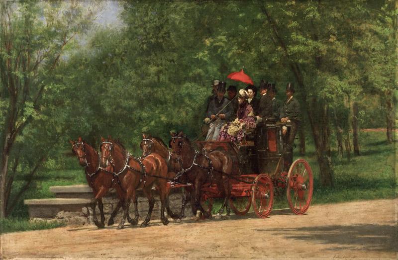 Thomas Eakins, American, 1844-1916 -- A May Morning in the Park (The Fairman Rogers Four-in-Hand)