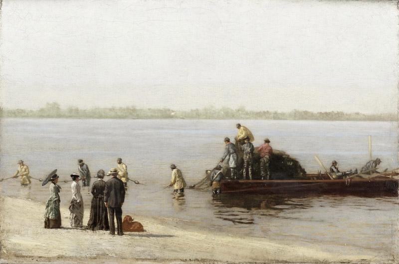 Thomas Eakins, American, 1844-1916 -- Shad Fishing at Gloucester on the Delaware River