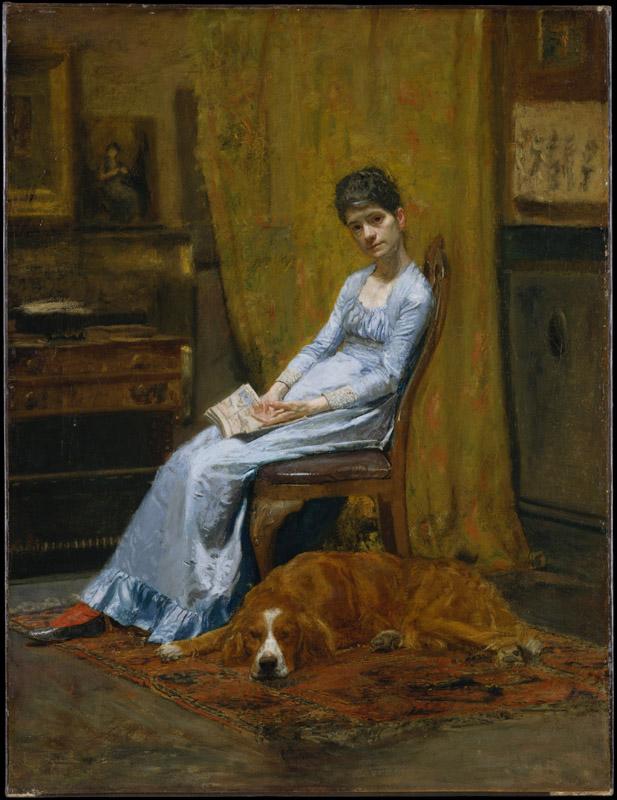 Thomas Eakins--The Artist Wife and His Setter Dog