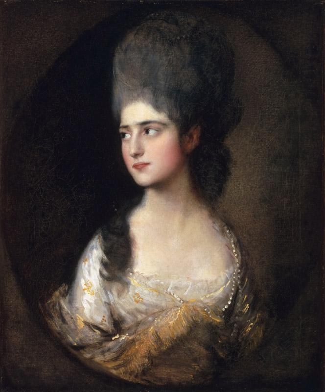 Thomas Gainsborough, English, 1727-1788 -- Portrait of Miss Elizabeth Linley (later Mrs)