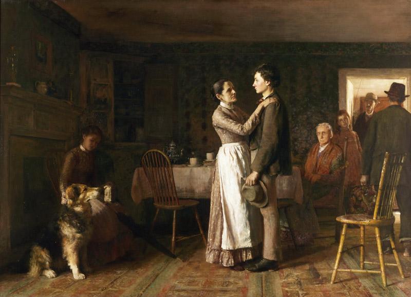Thomas Hovenden, American (born Ireland), 1840-1895 -- Breaking Home Ties