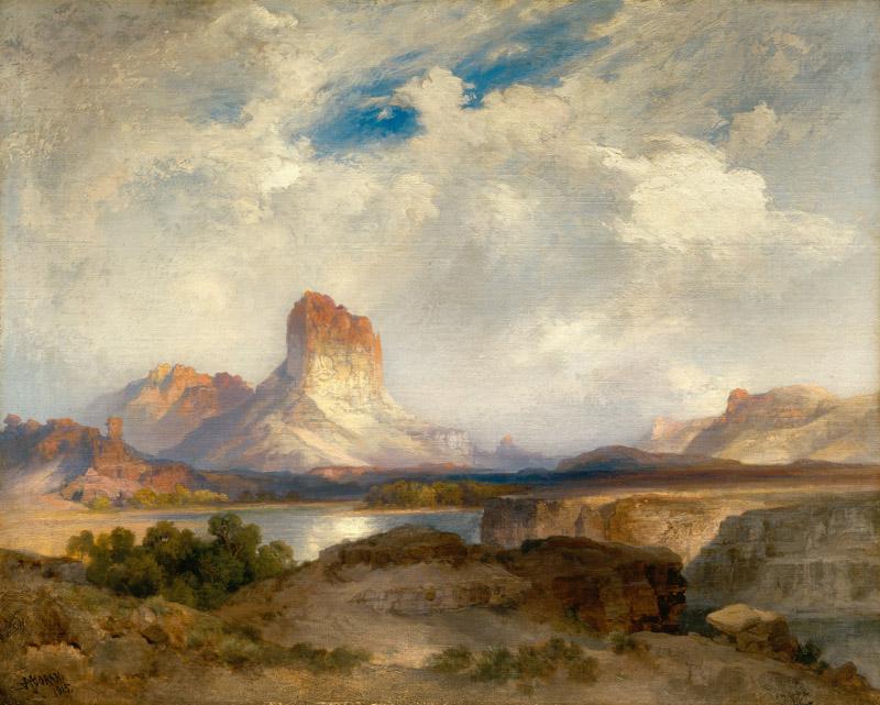 Thomas Moran - Castle Rock, Green River, Wyoming, 1915