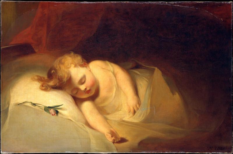Thomas Sully--Child Asleep (The Rosebud)