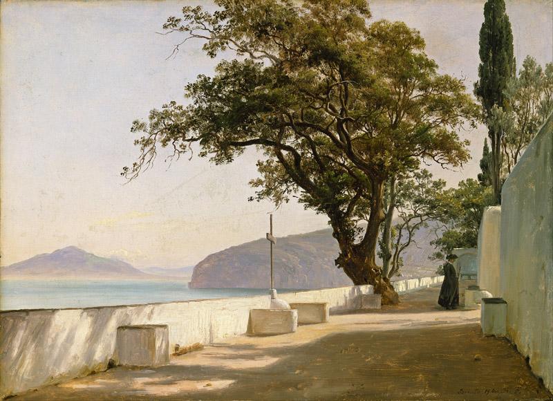 Thomas Fearnley - Terrace with Oak, Sorrento