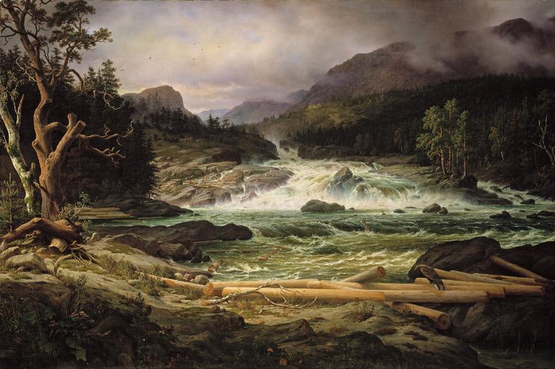 Thomas Fearnley - The Labro Falls at Kongsberg