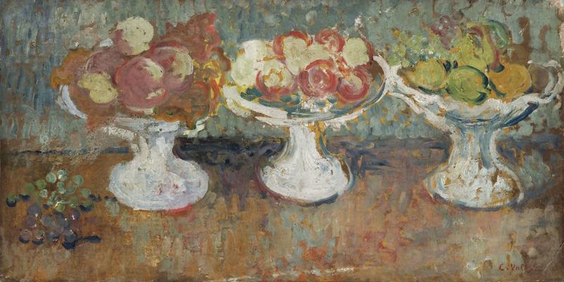 Three Vases with Fruit