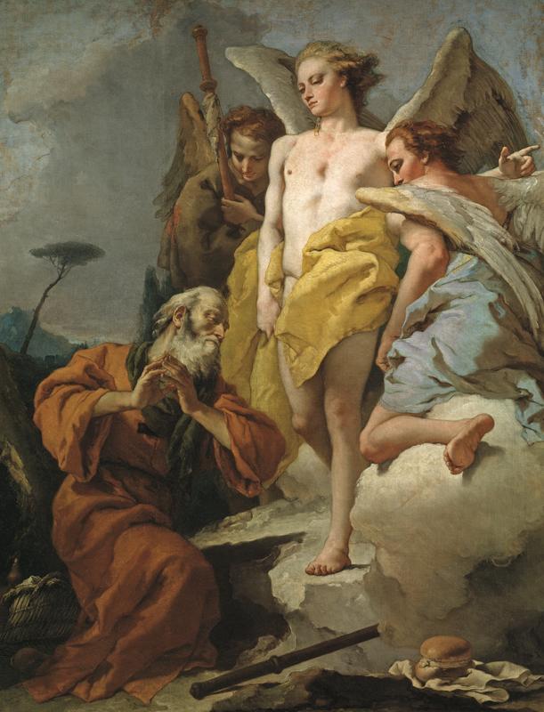 Tiepolo, Giambattista - Abraham y los tres angeles, Ca. 1770