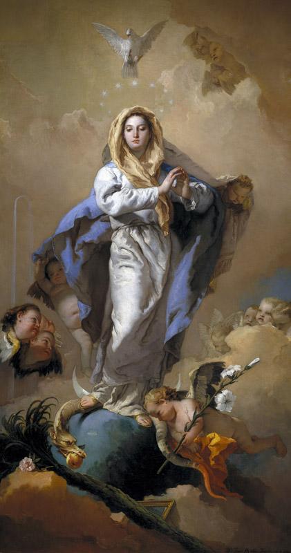 Tiepolo, Giambattista-La Inmaculada Concepcion-281 cm x 155 cm