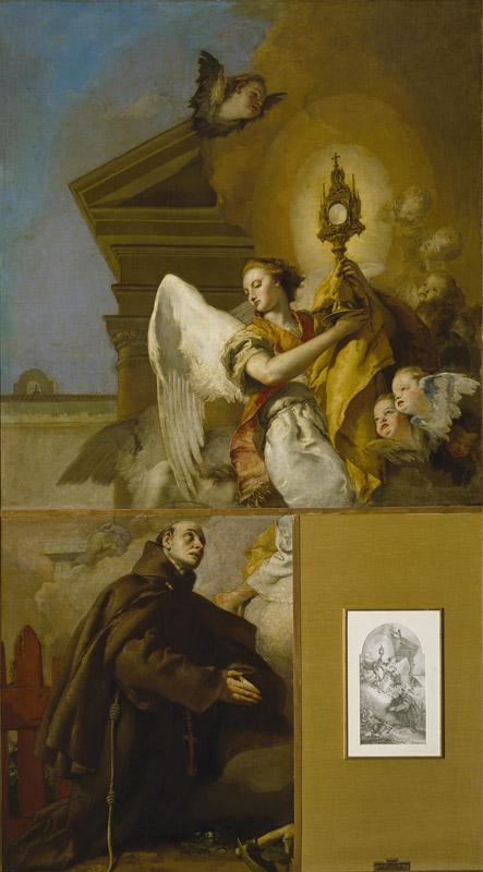 Tiepolo, Giambattista-Vision de San Pascual Bailon-153 cm x 112 cm