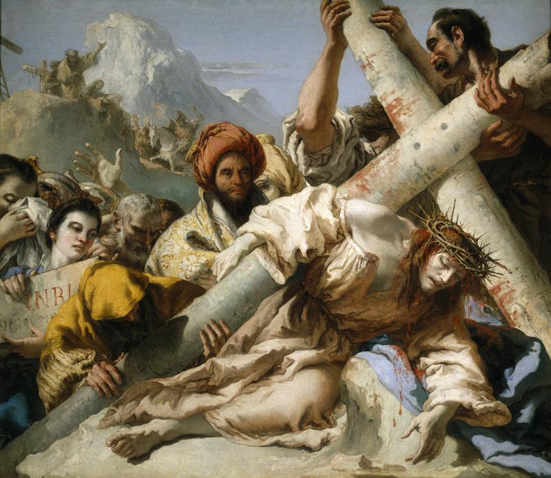 Tiepolo, GianDomenico - Jesus Falls on the Path, 1772