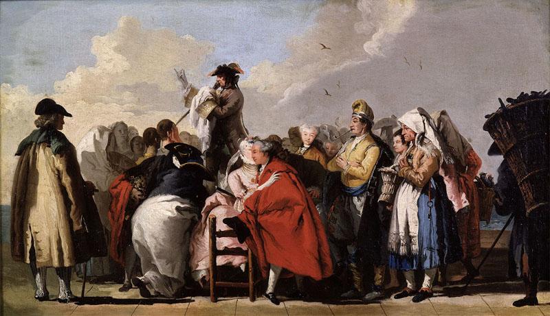 Tiepolo, Giandomenico - El charlatan veneciano, Ca. 1765