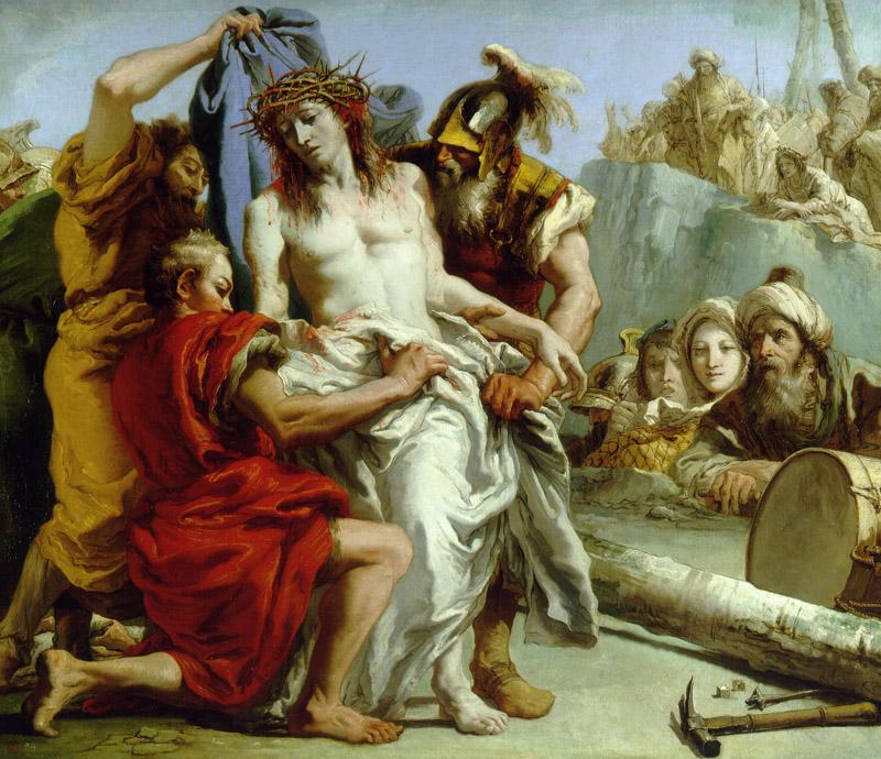 Tiepolo, Giandomenico-El Expolio de Cristo-124,5 cm x 144,5 cm