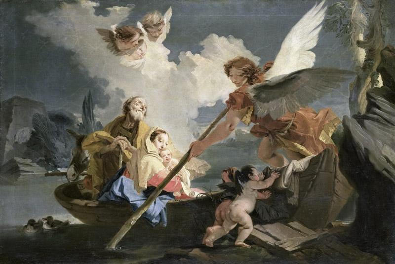 Tiepolo, Giovanni Battista -- De vlucht naar Egypte, 1750-1810
