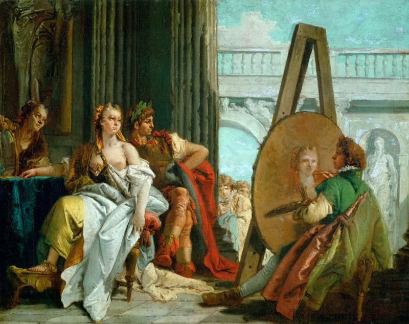 Tiepolo, Giovanni Battista -- The painter Apelles, Alexander the Great and Campaspe