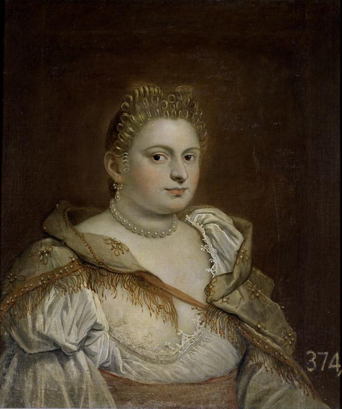 Tintoretta, Marietta Robusti-Dama veneciana-77 cm x 65 cm