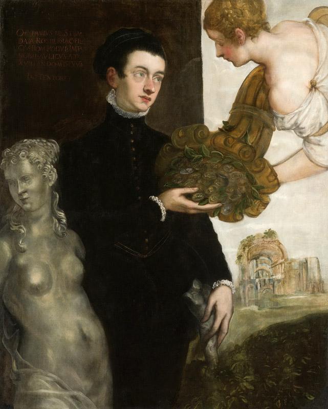 Tintoretto, Jacopo -- Portret van Ottavio Strada (1550-1606), 1567