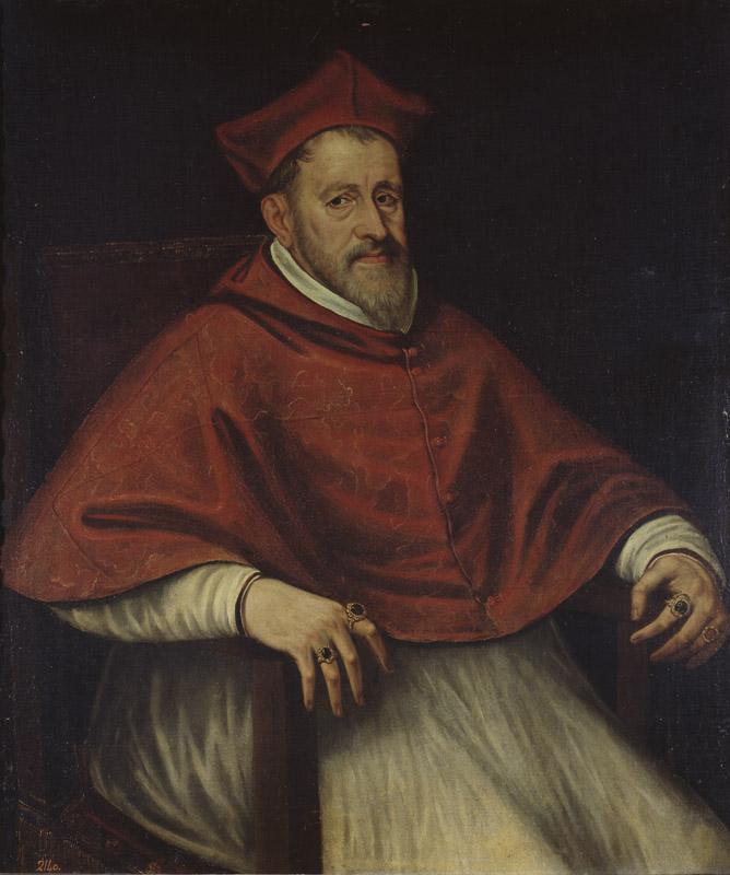 Tintoretto, Jacopo Robusti (Discipulo de)-El cardenal Andrea de Austria-112 cm x 96 cm