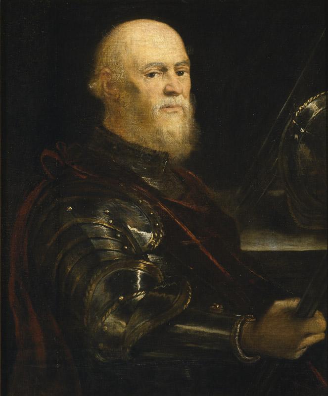 Tintoretto, Jacopo Robusti-Almirante veneciano-82 cm x 67 cm