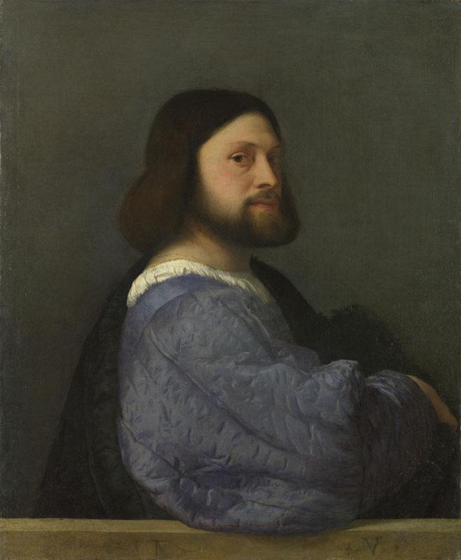 Titian - A Man with a Quilted Sleeve