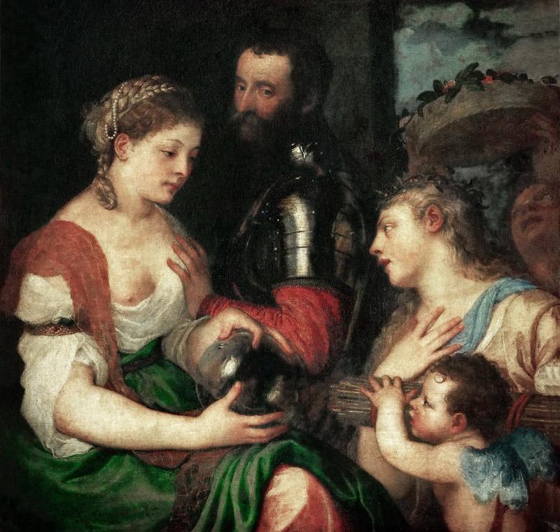Titian -- Allegory of Marriage Speaks to Alphonse d Avalois