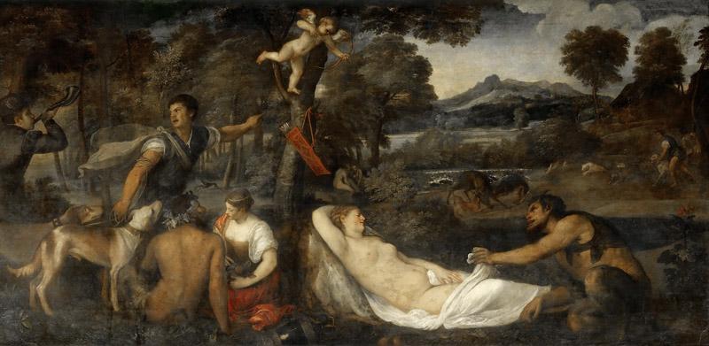 Titian -- Jupiter and Antiope