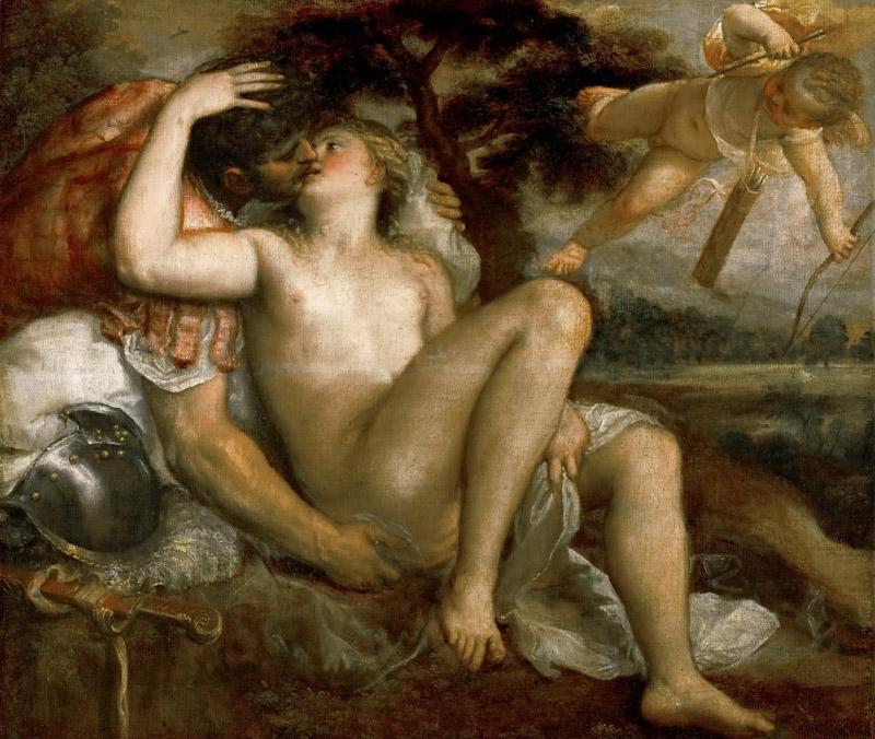 Titian -- Mars, Venus, and Amor