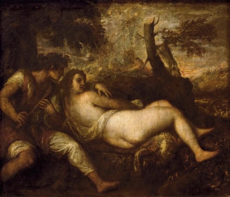 Titian -- Nymph and Shepherd