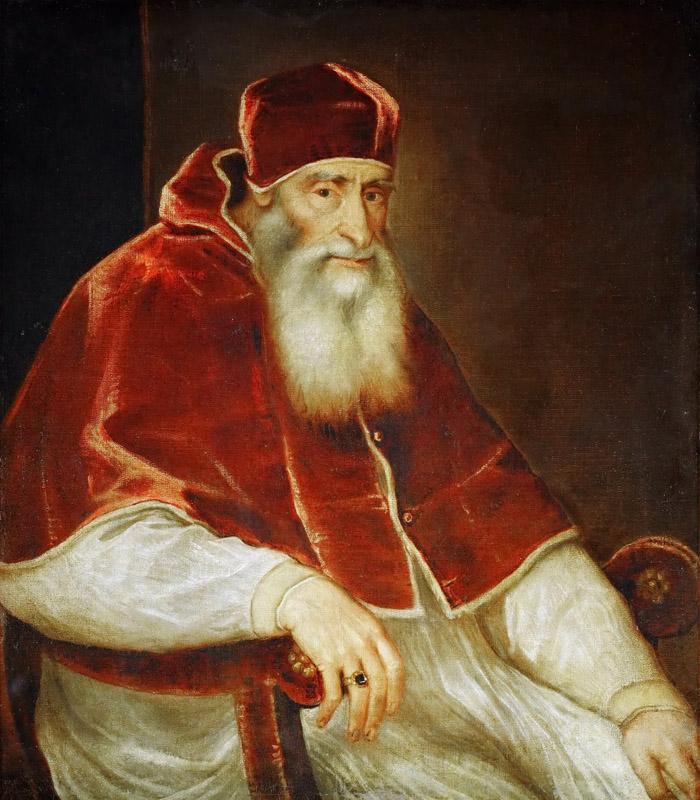 Titian -- Pope Paul III Farnese