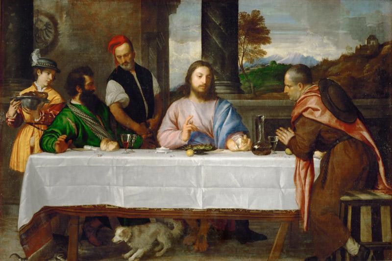 Titian -- The Pilgrims at Emmaus