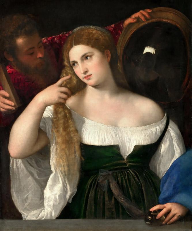 Titian -- Woman with a Mirror