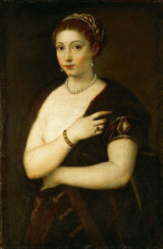 Titian -- Young Woman with Fur