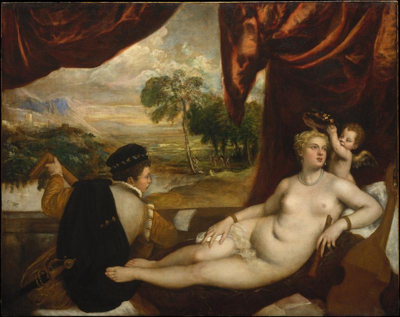 Titian and Workshop--Venus and the Lute Player
