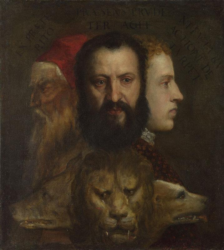 Titian and workshop - An Allegory of Prudence