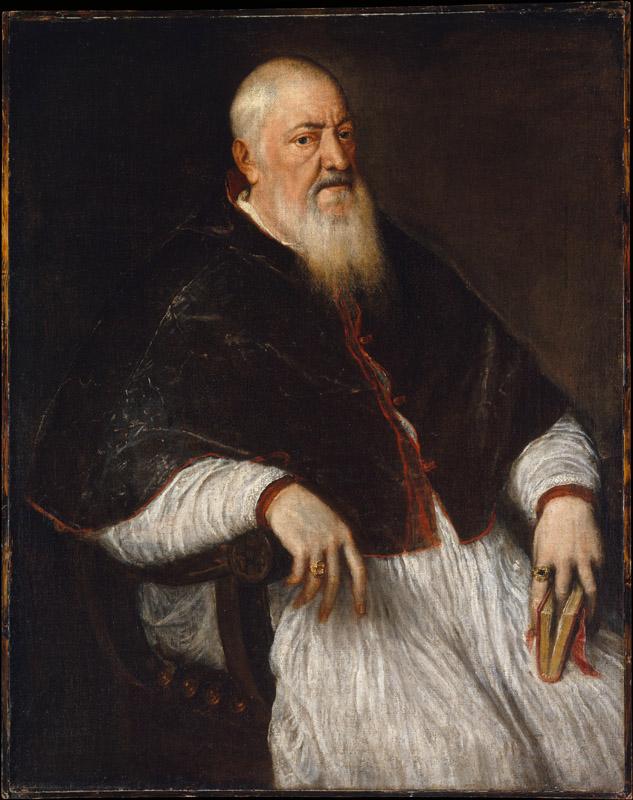 Titian--Filippo Archinto (born about 1500, died 1558), Archbishop of Milan