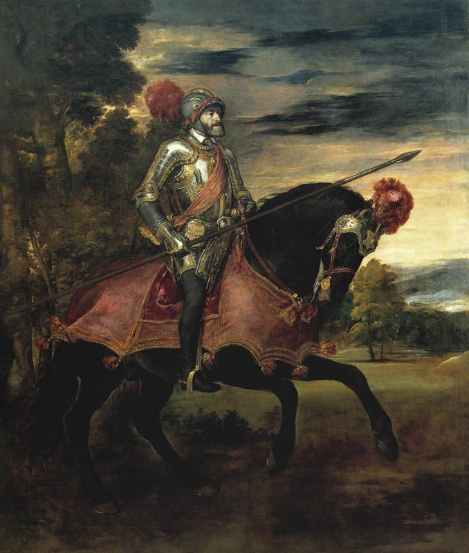 Tiziano, Vecellio di Gregorio-Carlos V en la Batalla de Muhlberg-335 cm x 283 cm