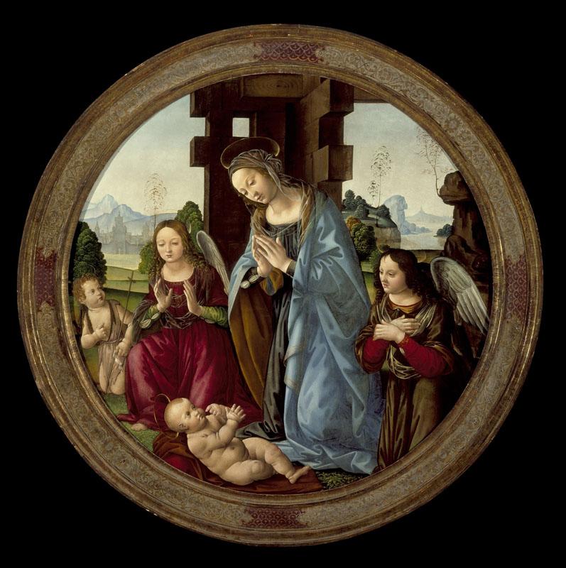 Tommaso - Virgin Adoring the Christ Child with St. John the Baptist and Two Angels