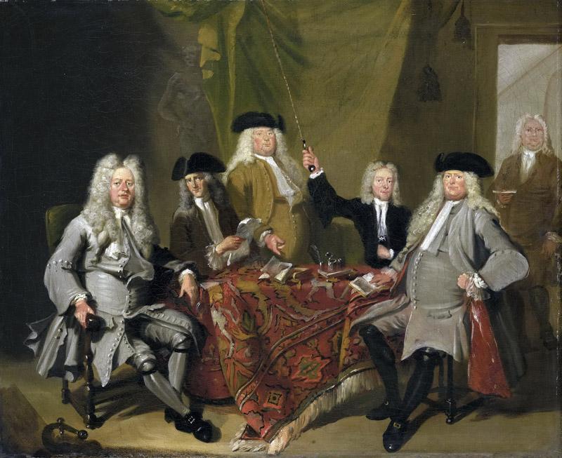 Troost, Cornelis -- De inspecteurs van het Collegium Medicum te Amsterdam, 1724