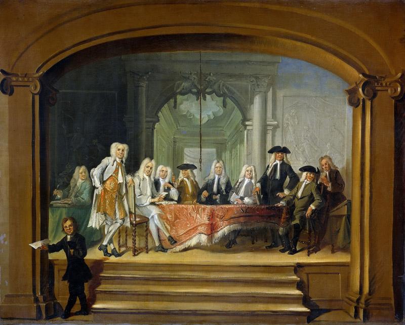 Troost, Cornelis -- De regenten van het Aalmoezeniersweeshuis te Amsterdam, 1729