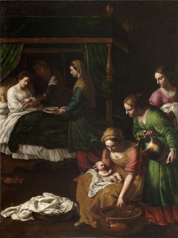 Turchi, Alessandro-El Nacimiento de la Virgen-180 cm x 135,5 cm