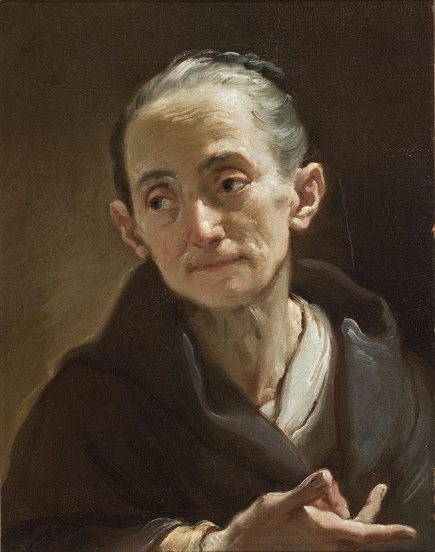 Ubaldo Gandolfi - Head of an Old Woman