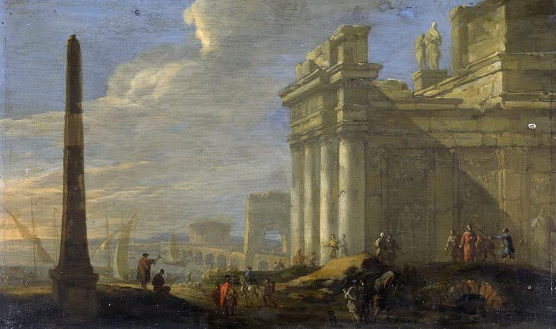 Ulft, Jacob van der -- Italiaans havengezicht, 1650 - 1689