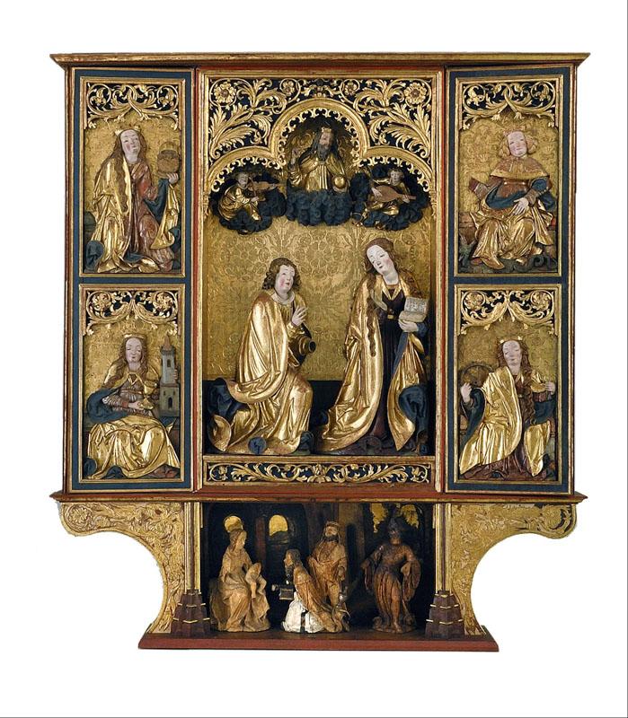Unknown (1400 - 1500)-Altarpiece of the Annunciation from Kisszeben