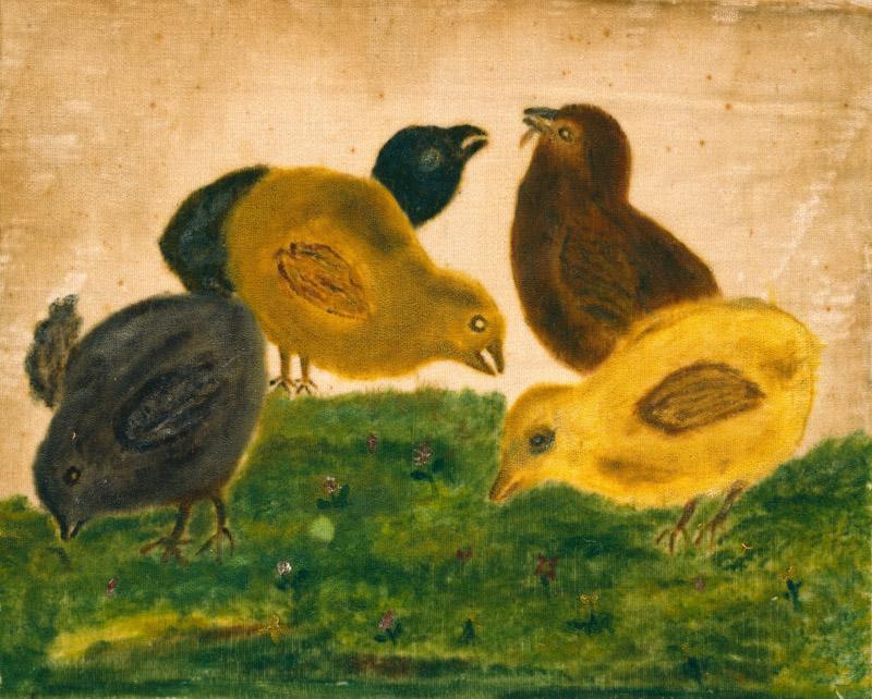 Unknown - Five Chicks, ca. 1820-1840