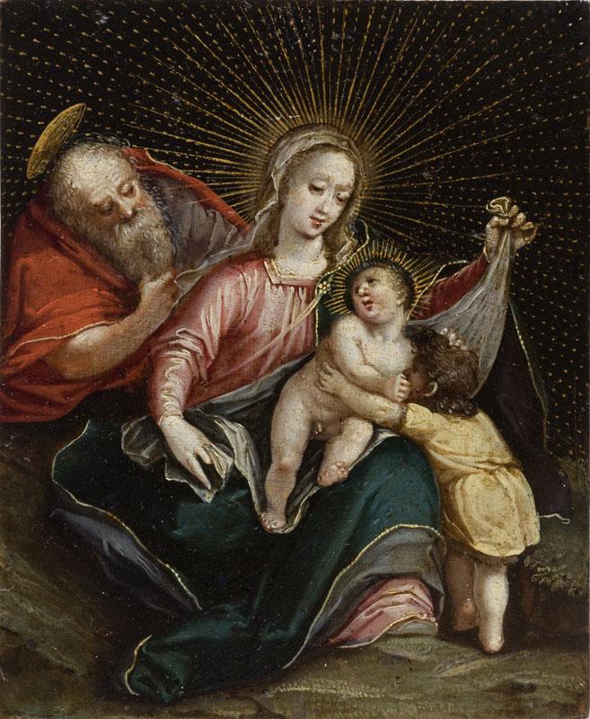 Unknown - The Holy Family with St