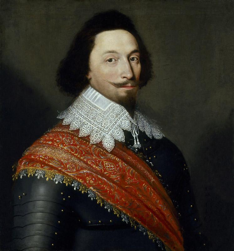 Unknown man, formerly known as George Villiers, 1st Duke of Buckingham by Cornelius De Neve