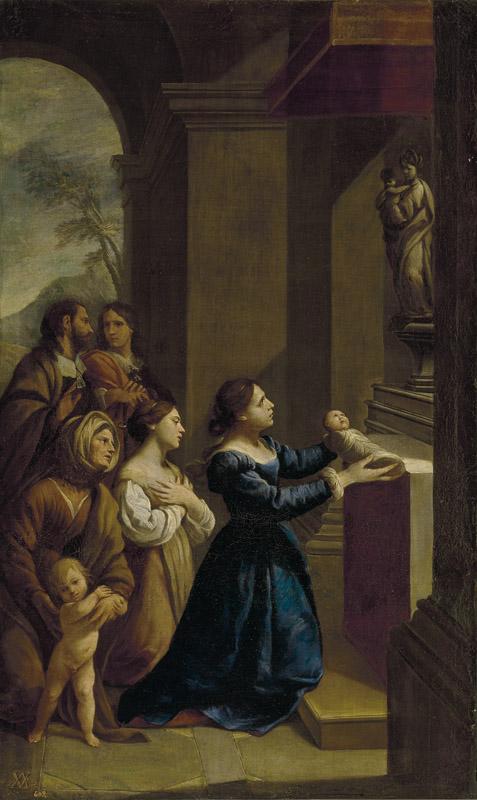 Vaccaro, Andrea-San Cayetano ofrecido a la Virgen por su madre